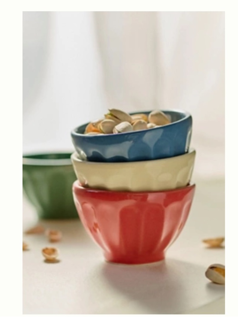 Anthropologie THE LATTE STONEWARE MINI BOWL, SET OF 4: AMELIE EDITION